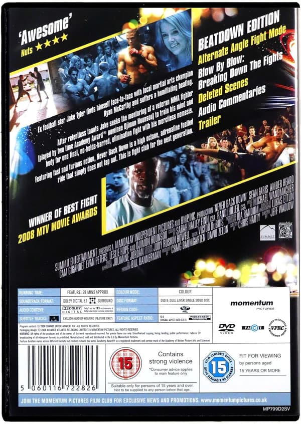 Never Back Down (2008) (DVD)