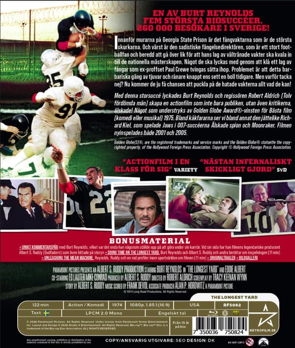 The Longest Yard (1974) / Benknäckargänget (Blu-Ray)