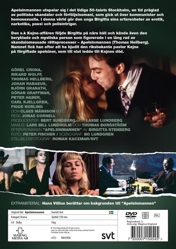Apelsinmannen (1990) Mini Series DVD (svensk text)