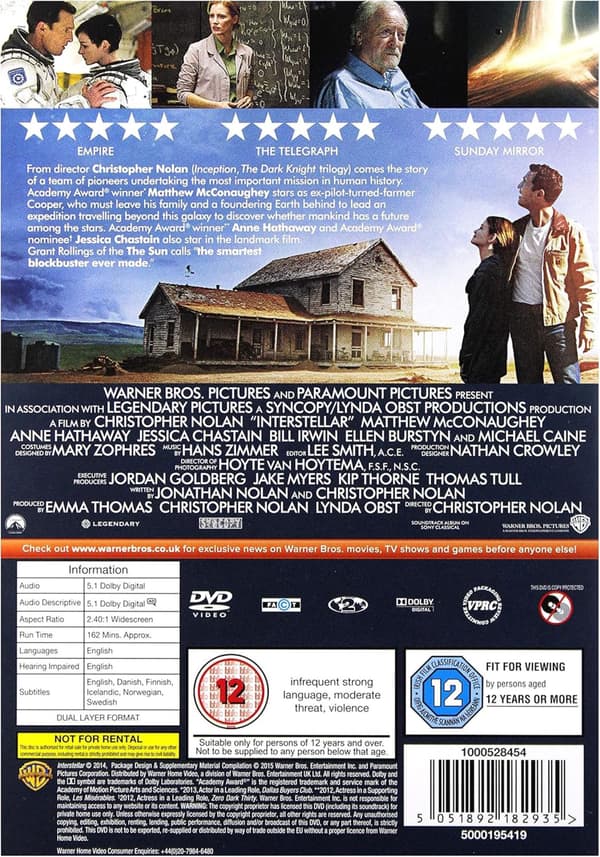 Interstellar (2014) (DVD)