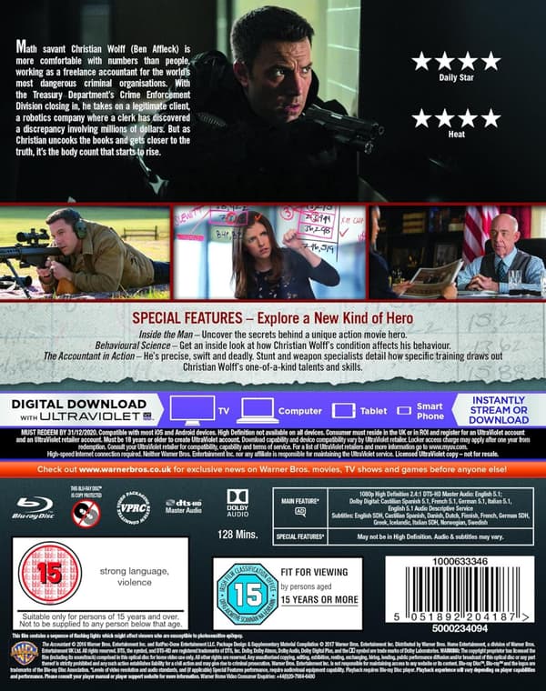 The Accountant (2016) (Blu-Ray)