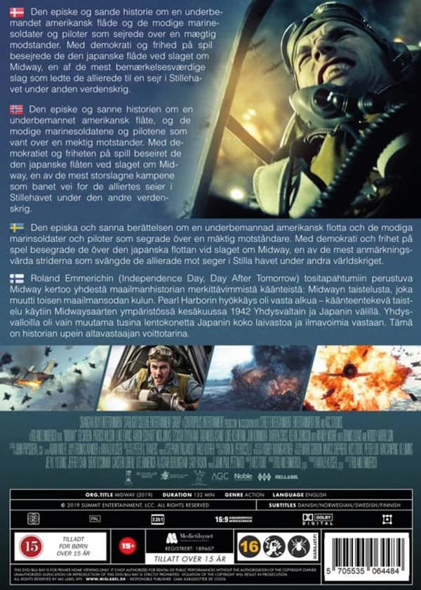 Midway (2019) DVD (svensk text)