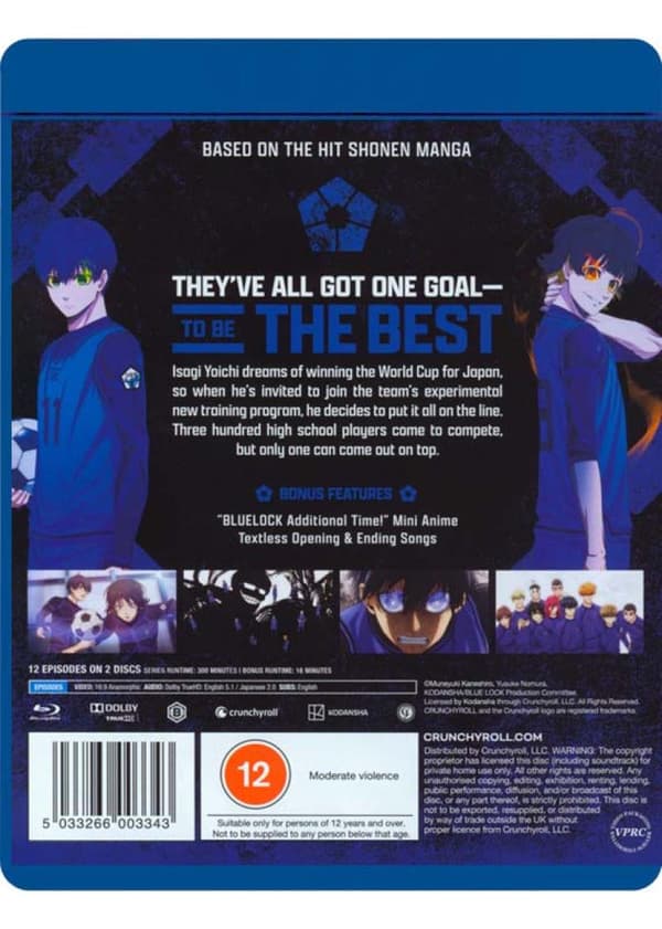 Blue Lock Season 1, Part 1 (2022) (Blu-Ray)