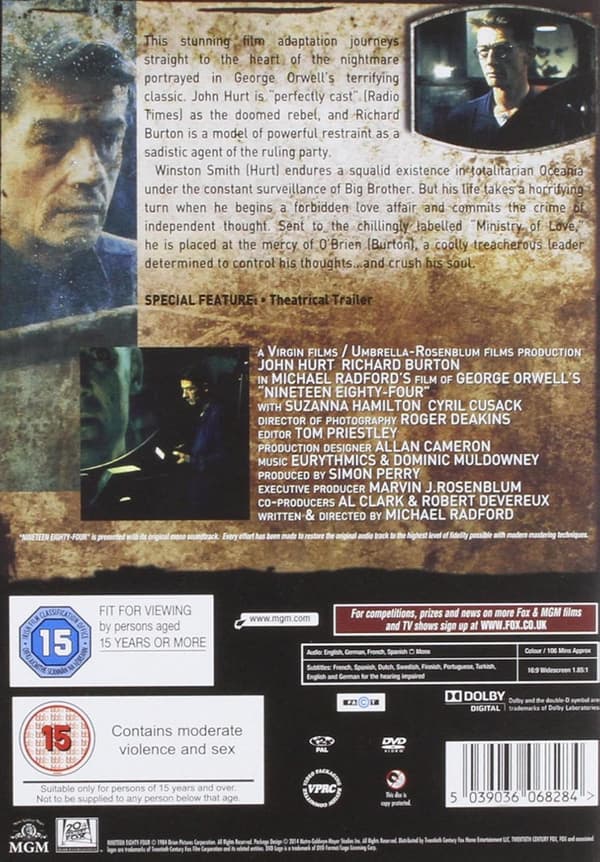 1984 (Nineteen Eighty-Four) (1984) (DVD)