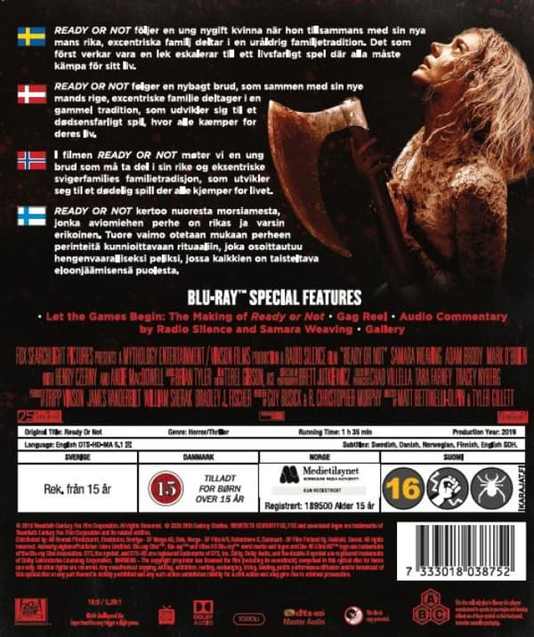 Ready Or Not (2019) (Blu-Ray)
