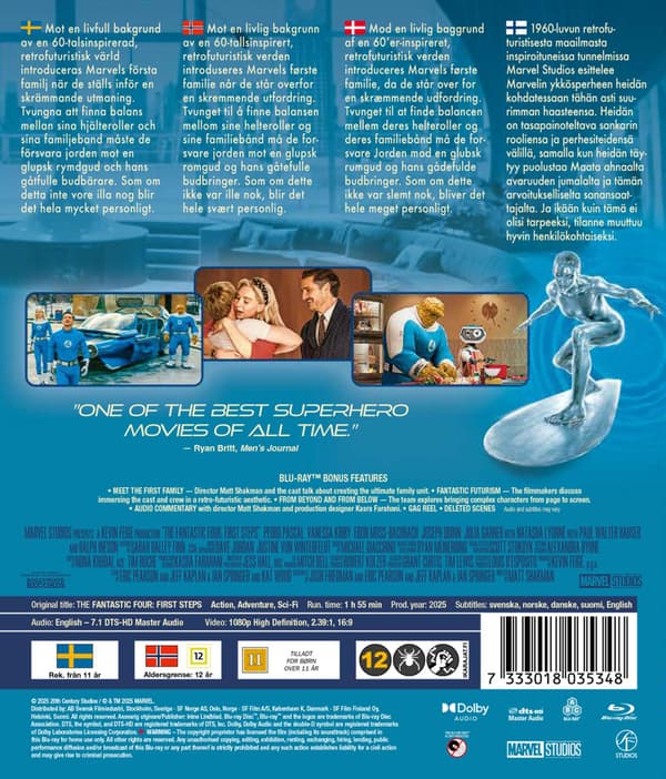 Fantastic Four: First Steps (2025) Blu-Ray (svensk text)