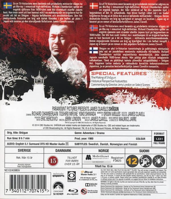 Shogun (1980) Mini Series (Blu-Ray)