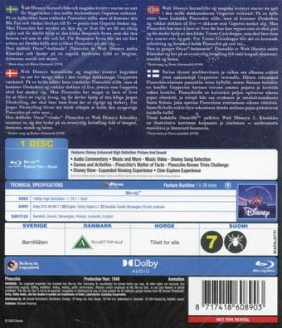 Pinocchio (1940) (Blu-Ray)
