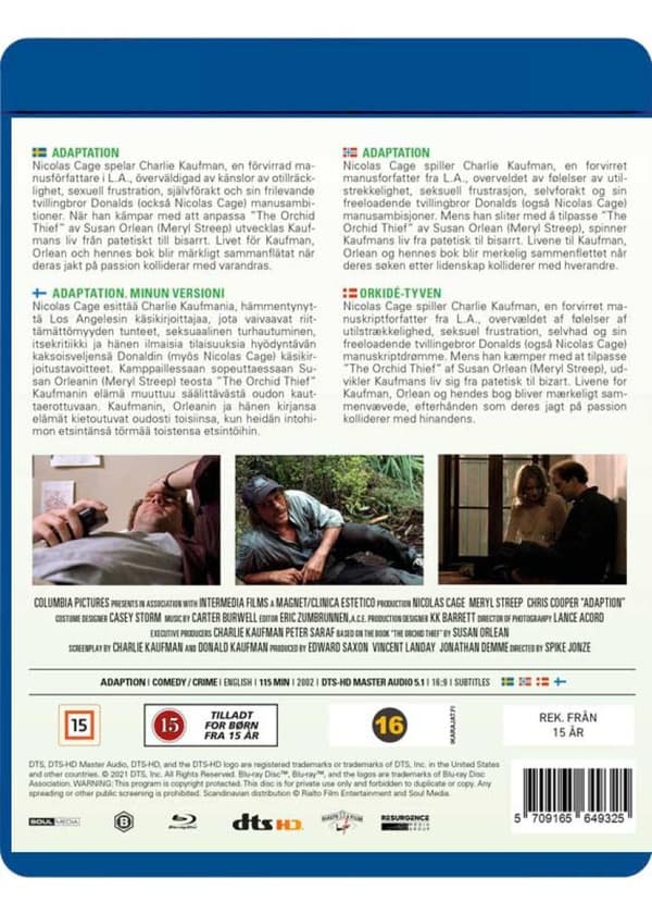 Adaptation. (2002) (Blu-Ray)