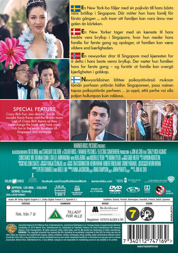 Crazy Rich Asians (2018) (DVD)