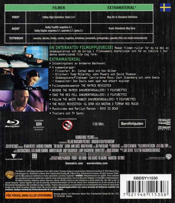 Matrix (1999) (Blu-Ray)