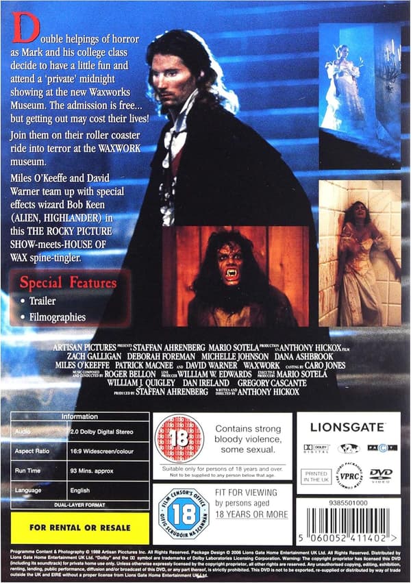 Waxwork (1988) (DVD)