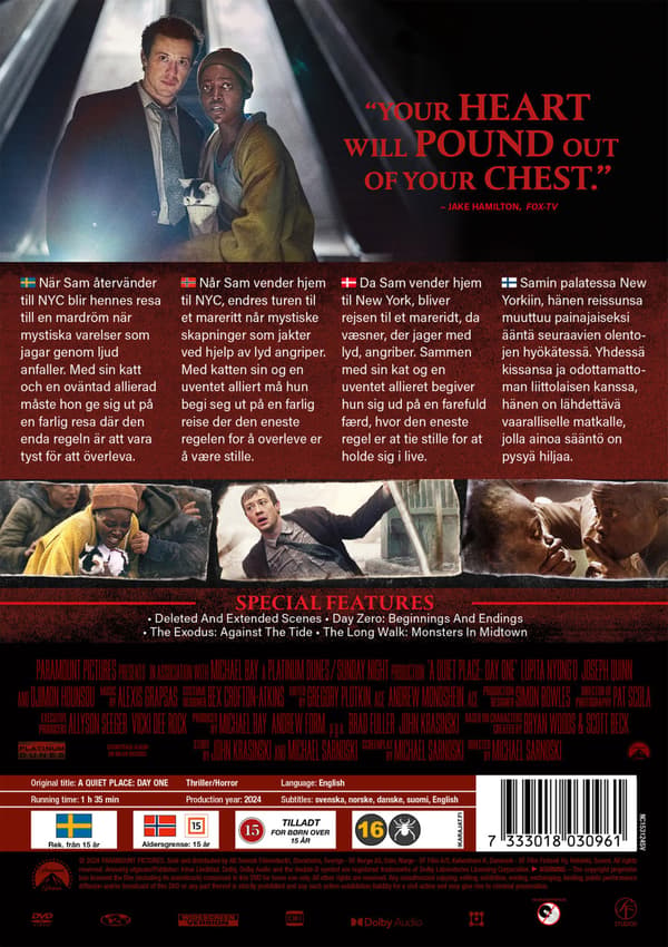A Quiet Place: Day One (2024) (DVD)