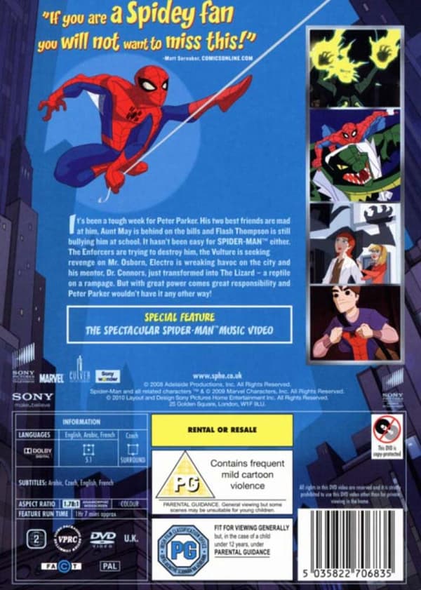 The Spectacular Spider-Man - Volume 1 (DVD)