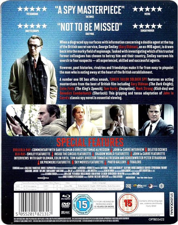 Tinker Tailor Soldier Spy (2011) (Blu-Ray) Limited Edition Steelbook