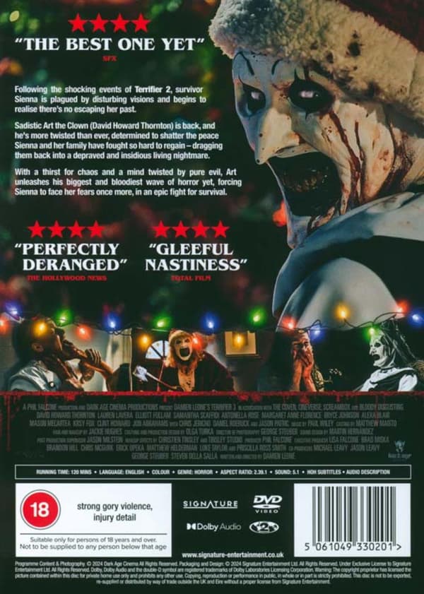 Terrifier 3 (2024) (DVD)