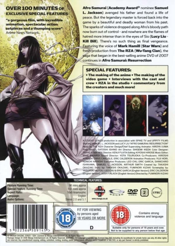 Afro Samurai: Resurrection (2009) (DVD)