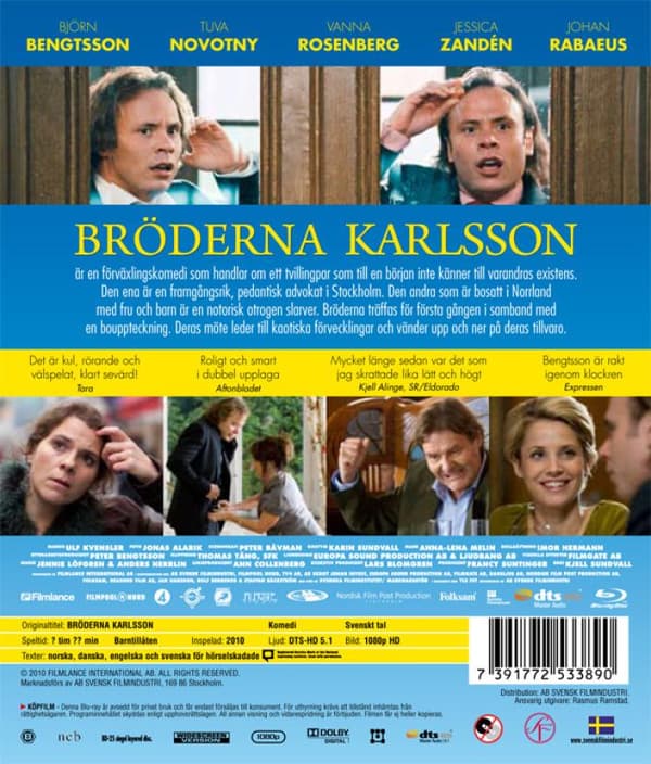Bröderna Karlsson (2010) (Blu-Ray)
