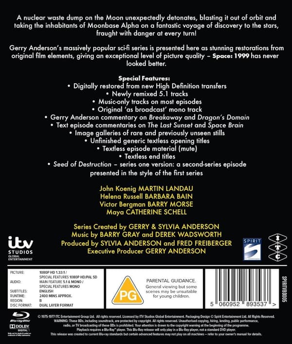 Space: 1999 The Complete Series (1975-1977) (Blu-Ray)