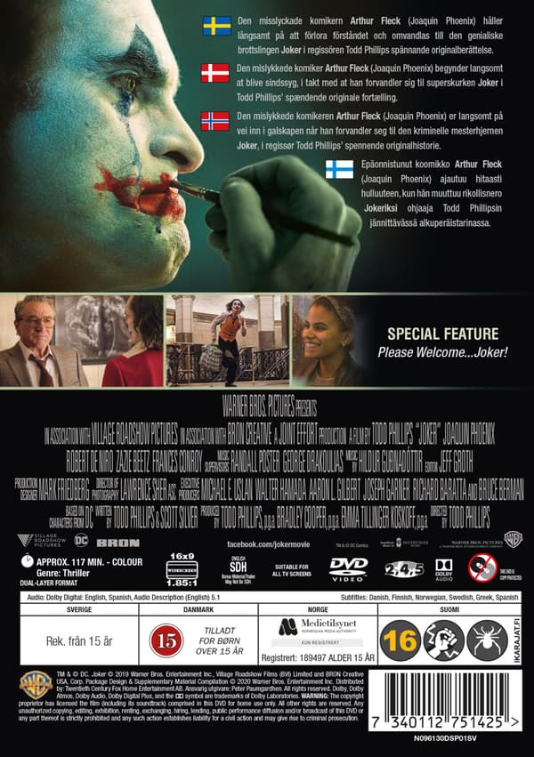 Joker (2019) DVD (svensk text)