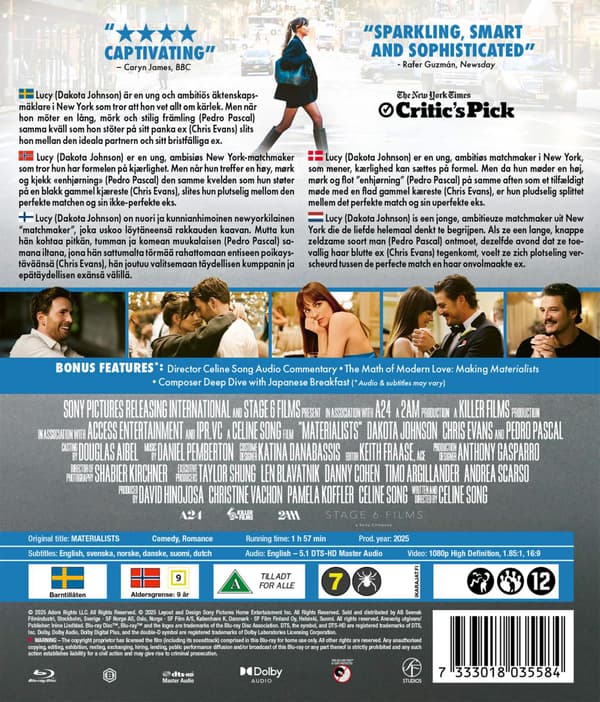 Materialists (2025) (Blu-Ray)