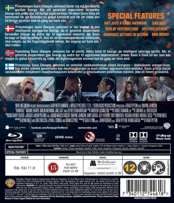 Rampage (2018) (Blu-Ray)