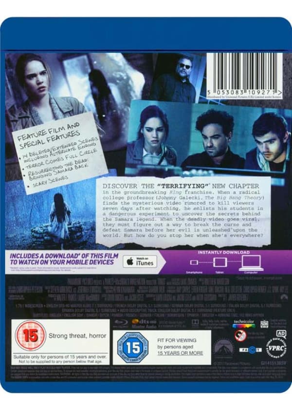 The Ring 3: Rings (2017) (Blu-Ray)