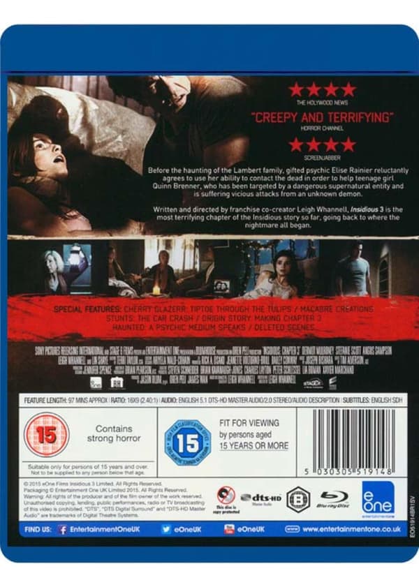 Insidious: Chapter 3 (2015) (Blu-Ray)