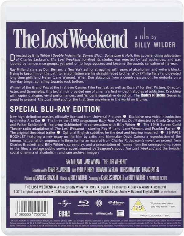 The Lost Weekend (1945) (Blu-Ray)