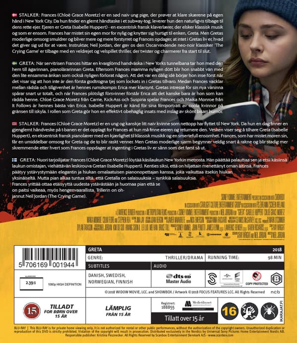 Stalker (aka Greta (2018) (Blu-Ray)