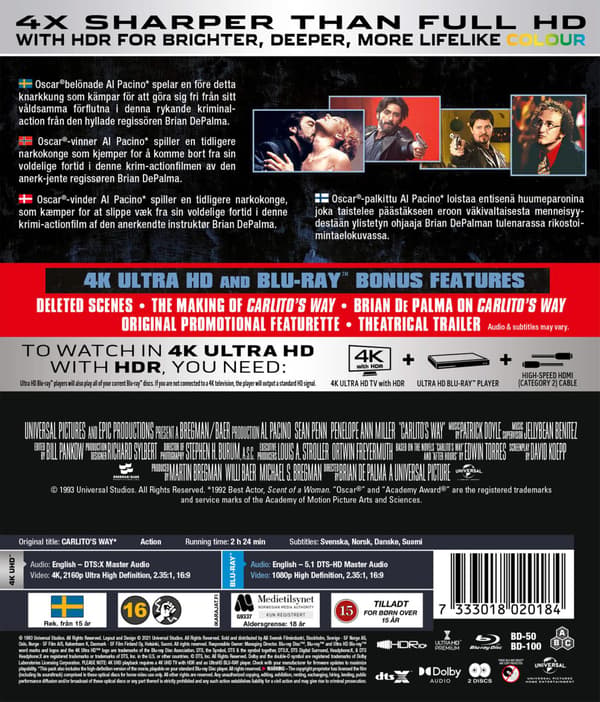 Carlitos Way (1993) (4K UHD)