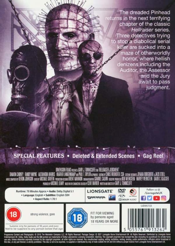 Hellraiser 10: Judgment (2018) (DVD)