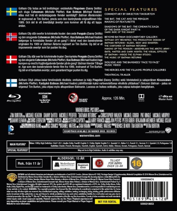 Batman Returns (1992) (Blu-Ray)
