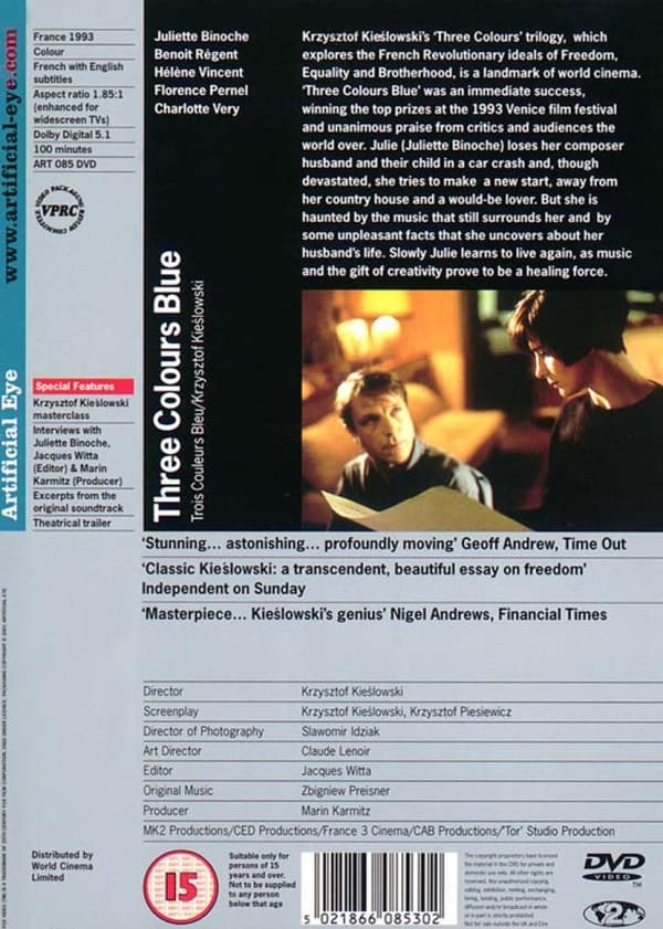 Three Colours: Blue (1993) (DVD)