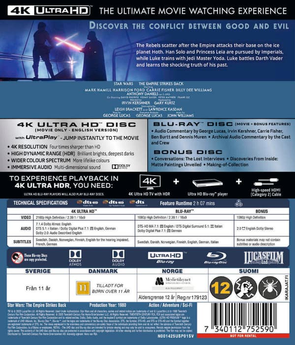Star Wars: E5 - Empire Strikes Back (1980) (4K UHD)
