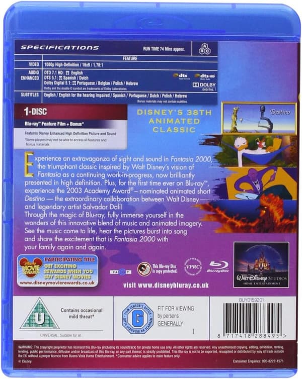 Fantasia 2000 (1999) (Blu-Ray)