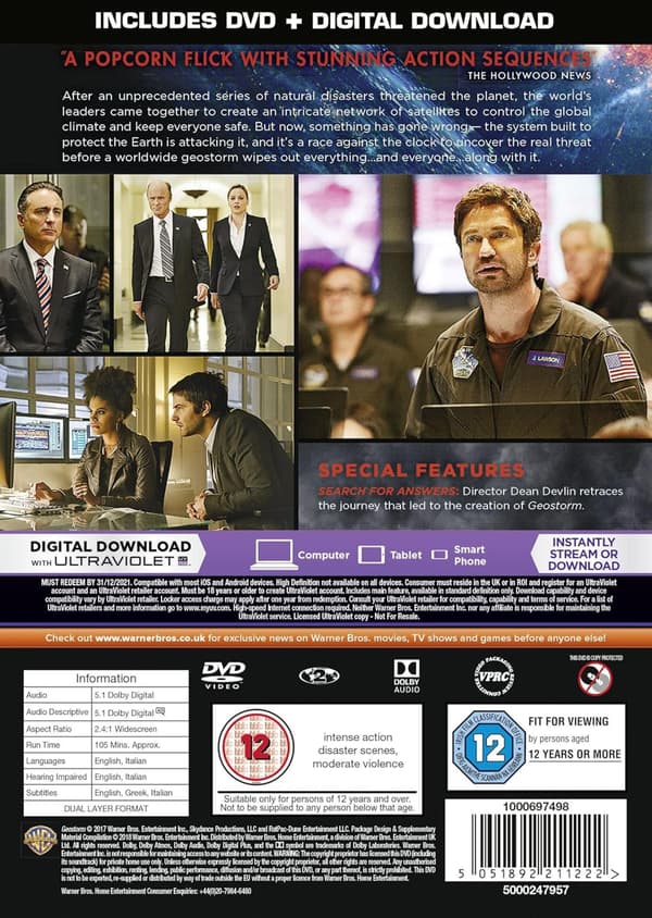 Geostorm (2017) (DVD)