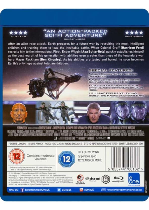 Enders Game (2013) (Blu-Ray)