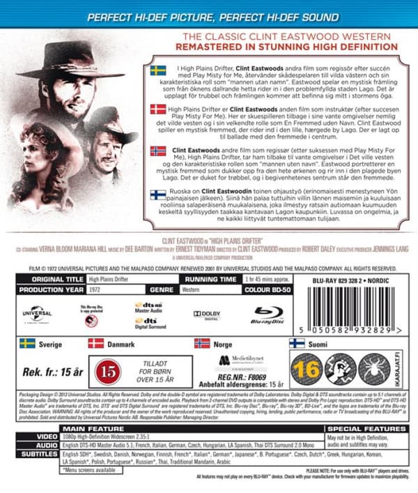 High Plains Drifter (1973) (Blu-Ray)
