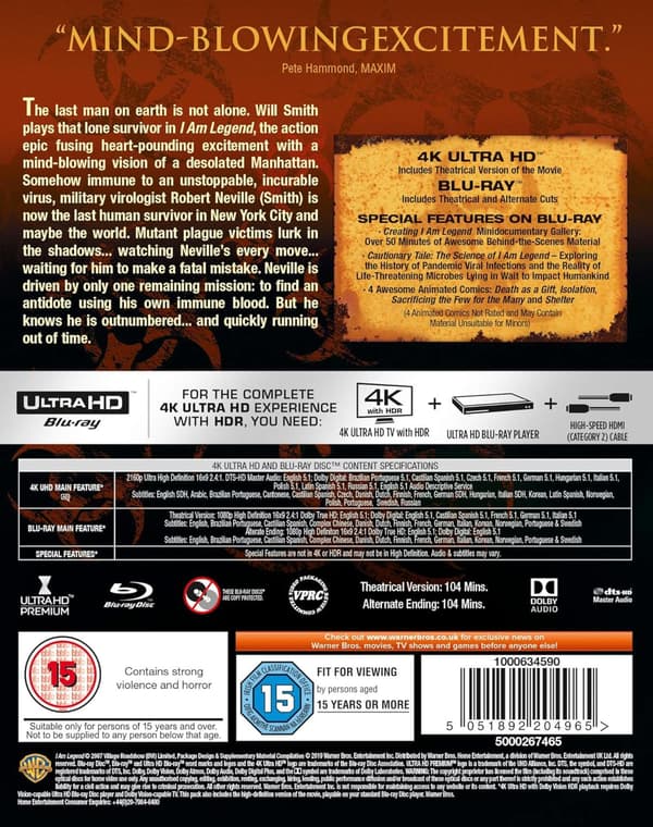 I Am Legend (2007) (4K UHD)
