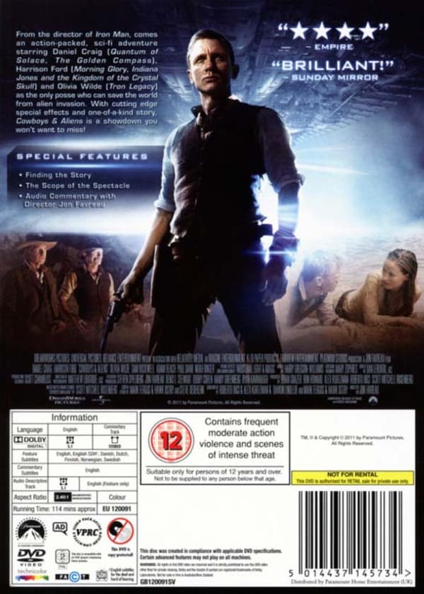 Cowboys & Aliens (2011) (DVD)