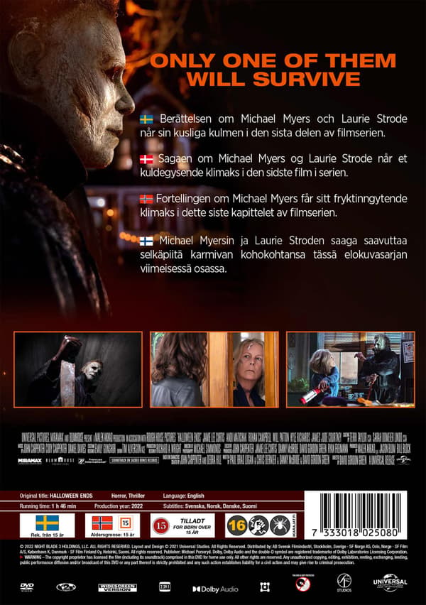 Halloween Ends (2022) (DVD)