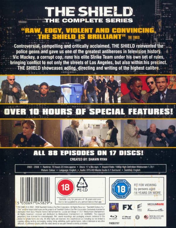 The Shield The Complete Series (2002-2008) (Blu-Ray)