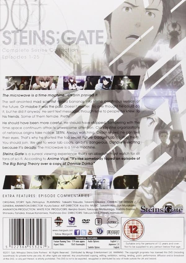 Steins;Gate The Complete Series (2011-2015) (DVD)