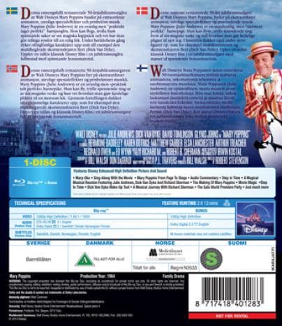 Mary Poppins (1964) (Blu-Ray)