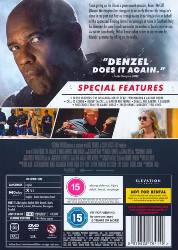 The Equalizer 3 (2023) (DVD)