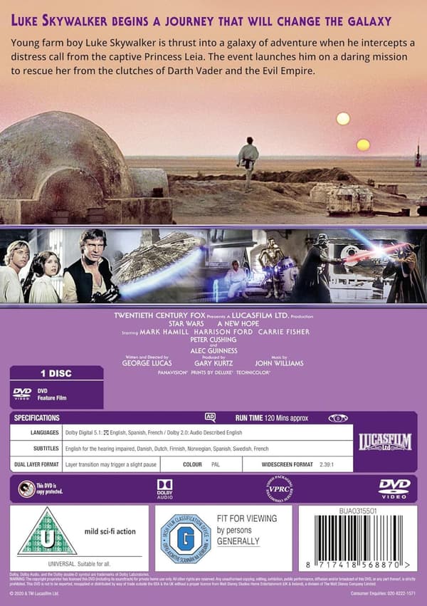 Star Wars: E4 - A New Hope (1977) (DVD)
