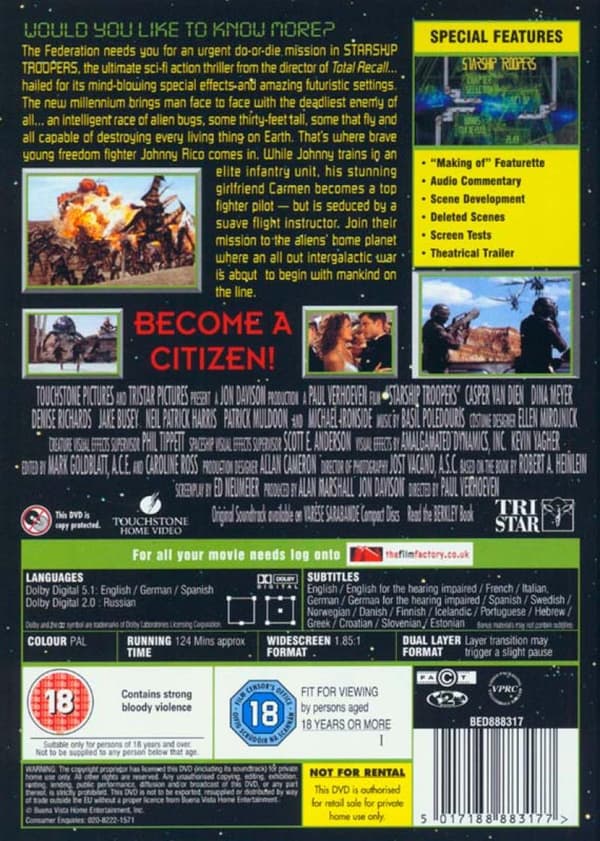 Starship Troopers (1997) (DVD)