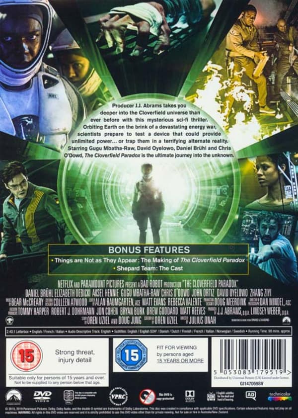Cloverfield Paradox (2018) (DVD)