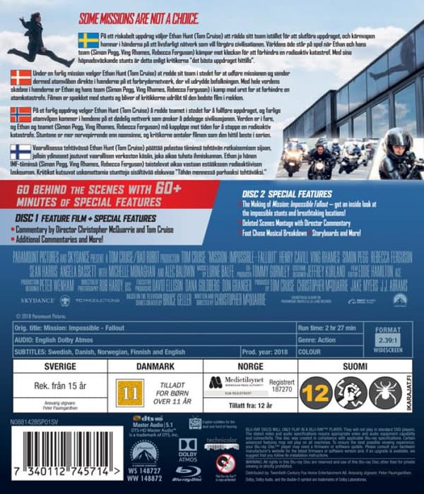 Mission: Impossible 6: Fallout (2018) (Blu-Ray)